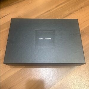 Saint Laurent Classic Black Box, Ribbon and Envelope